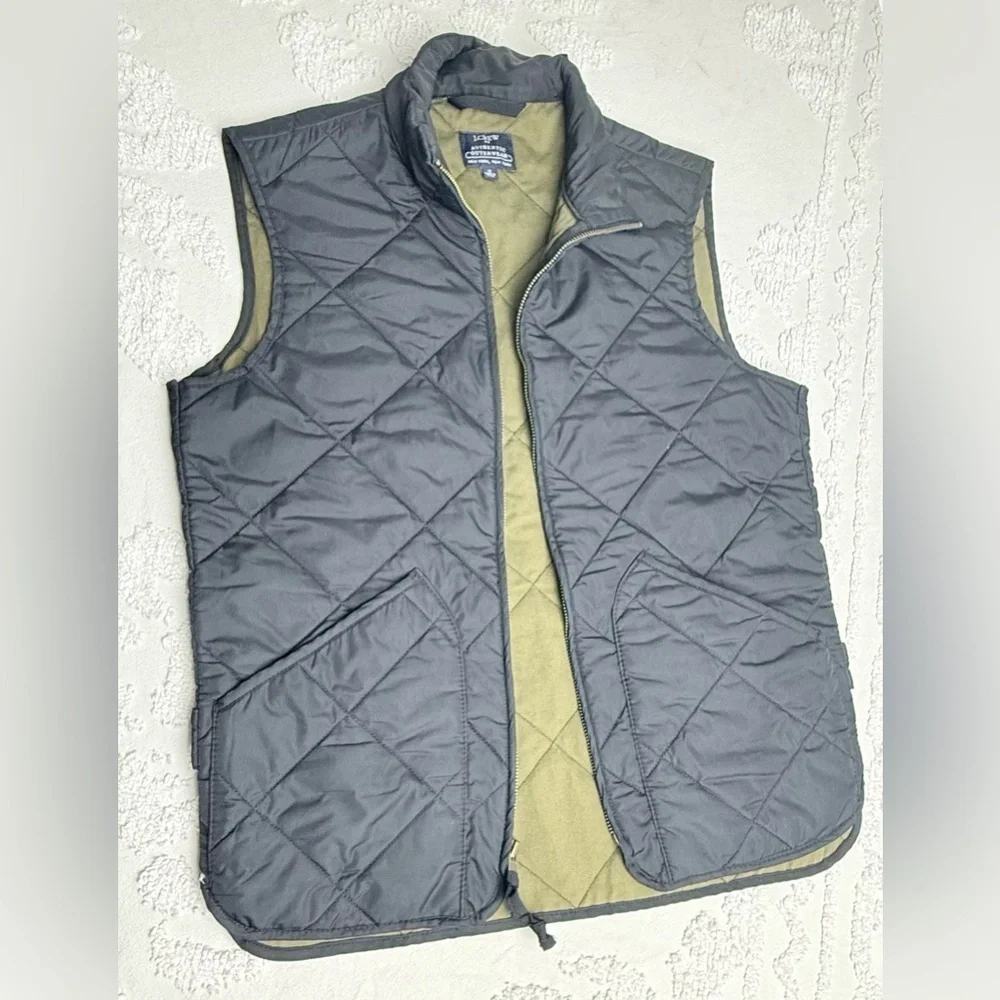 J.Crew Men's Black Quilted Vest